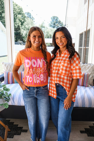 Don’t Forget To Pray Graphic Tee • Bright Orange