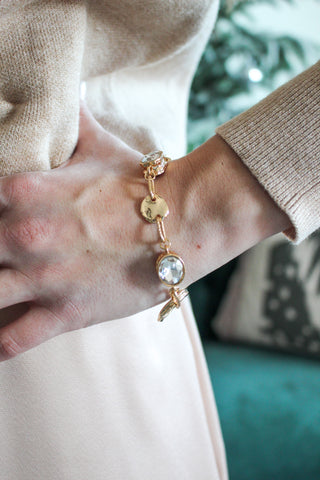 Season To Sparkle Toggle Bracelet • Gold