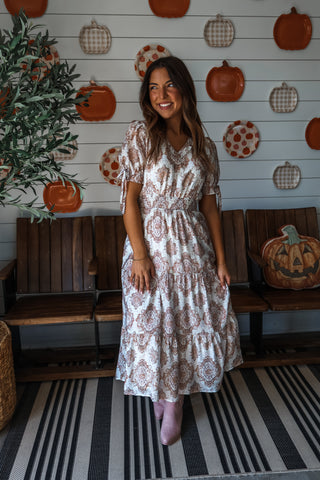 Sweet Gatherings Ruffle Midi • Cream