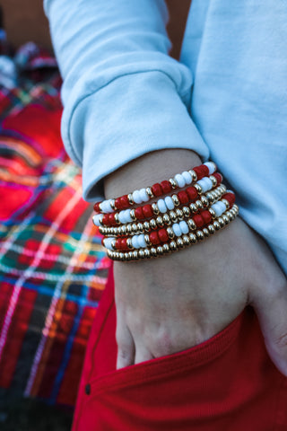 Sleigh Bells Ring Bracelet • Red