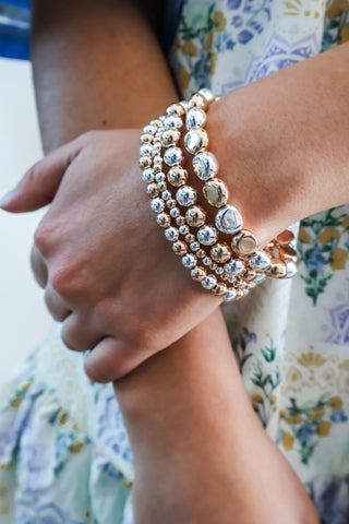 Pebbles Polish Bracelet • Metal Mix