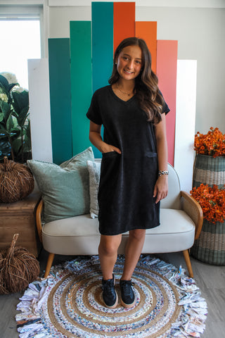 Walk In The Park Pocket Dress • Black - FINAL SALE