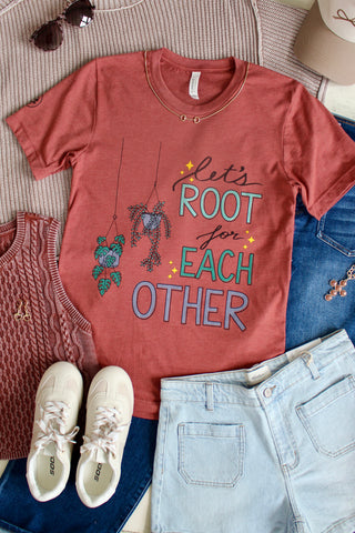 Let’s Root For Each Other Graphic Tee • Heather Brick