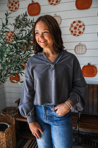 Peyton Mineral Pullover • Grey