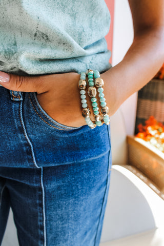 Autumn Sparkle Bracelet • Mint