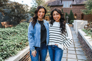 Beckett Denim Bomber Jacket • Light Wash