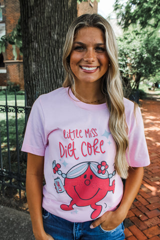 Little Miss Diet Coke Graphic Tee • Pink