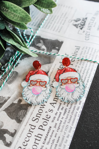 Groovy & Jolly St. Nick Earrings • Multi