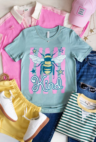 Be Kind Graphic Tee • Sage
