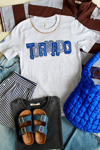 Go Tornado Graphic Tee • Ash Grey