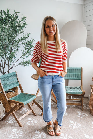 Chic & Classic Stripes • Red