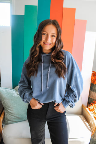 Hot Shot Hoodie • Denim Blue - FINAL SALE