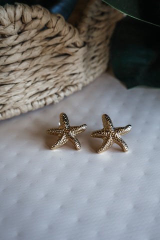 Starfish Coast Earrings • Gold