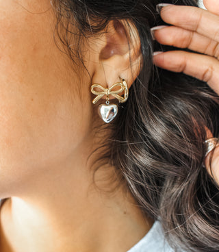 Gift Of Love Earrings • Silver Mix