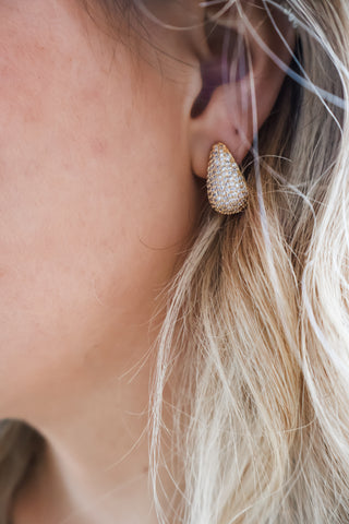 High Style Teardrop Earrings • Gold
