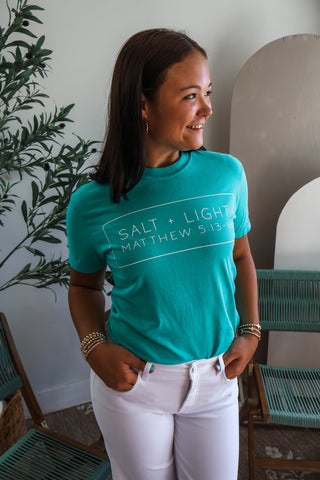 Salt & Light Graphic Tee • Island Green
