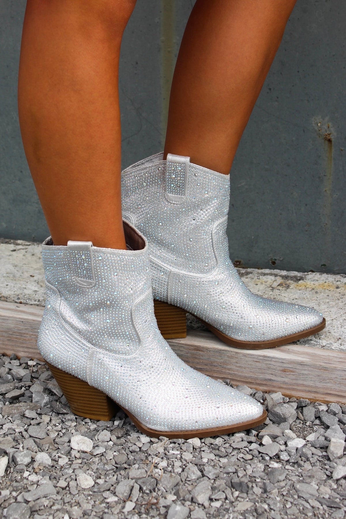 Rodeo Queen Rhinestone Boot • Silver