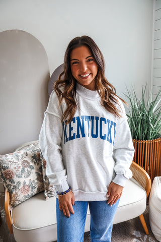 Kentucky Reversible Pullover • Ash Grey/White