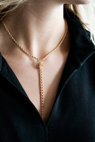 Show Stopper Rope Chain Necklace • Gold