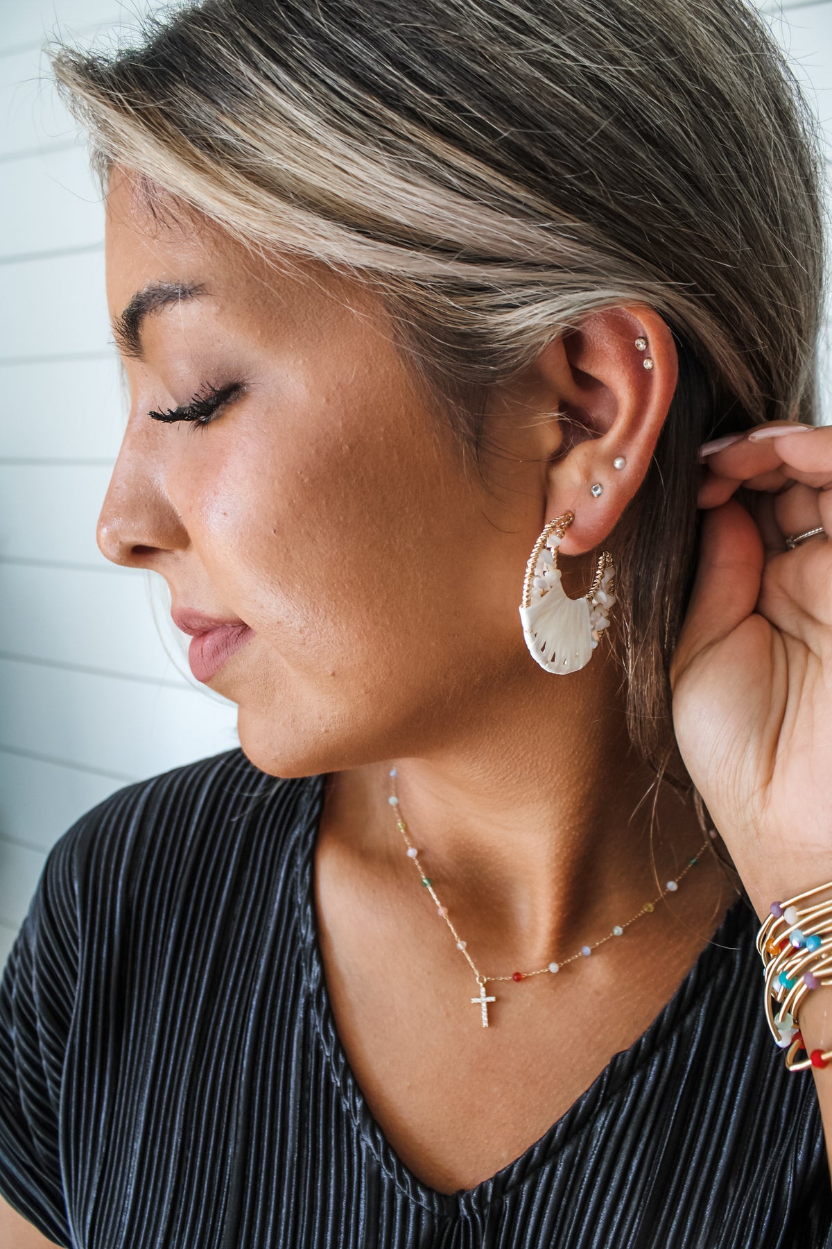 Summer Solstice Earrings • Cream - FINAL SALE