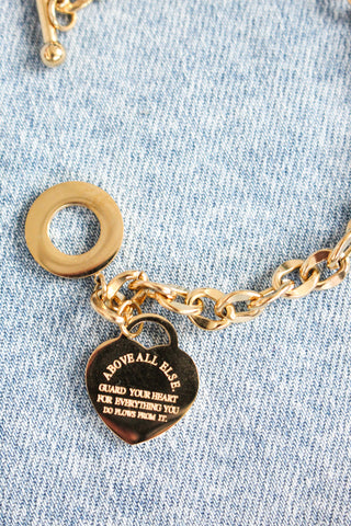 Above All Else Toggle Bracelet • Gold
