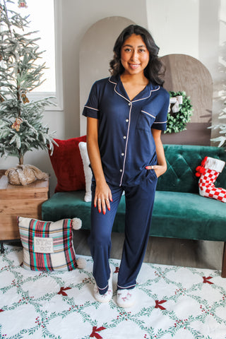 Noel Nights Pajama Set • Navy