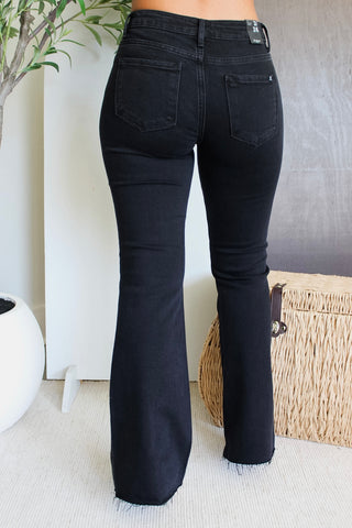 Elle Mid Rise Bootcut • Black