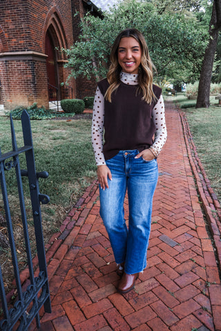 In My Element Sweater Vest • Cocoa Bean