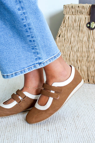 Harlow Sporty Flat • Cognac