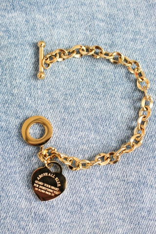 Above All Else Toggle Bracelet • Gold