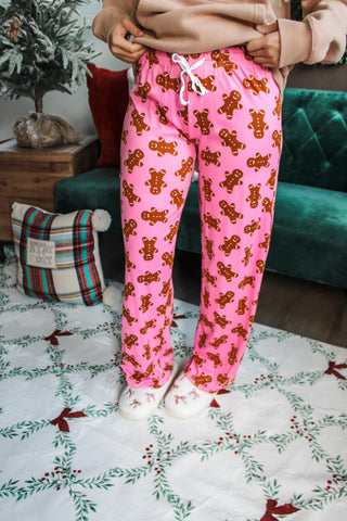 Gingerbread Goodness Lounge Pants • Pink