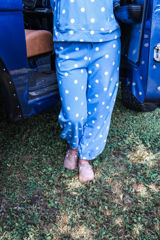 Playful Spot Sweatpants • Blue