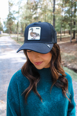 Duck The Halls Trucker Hat • Black