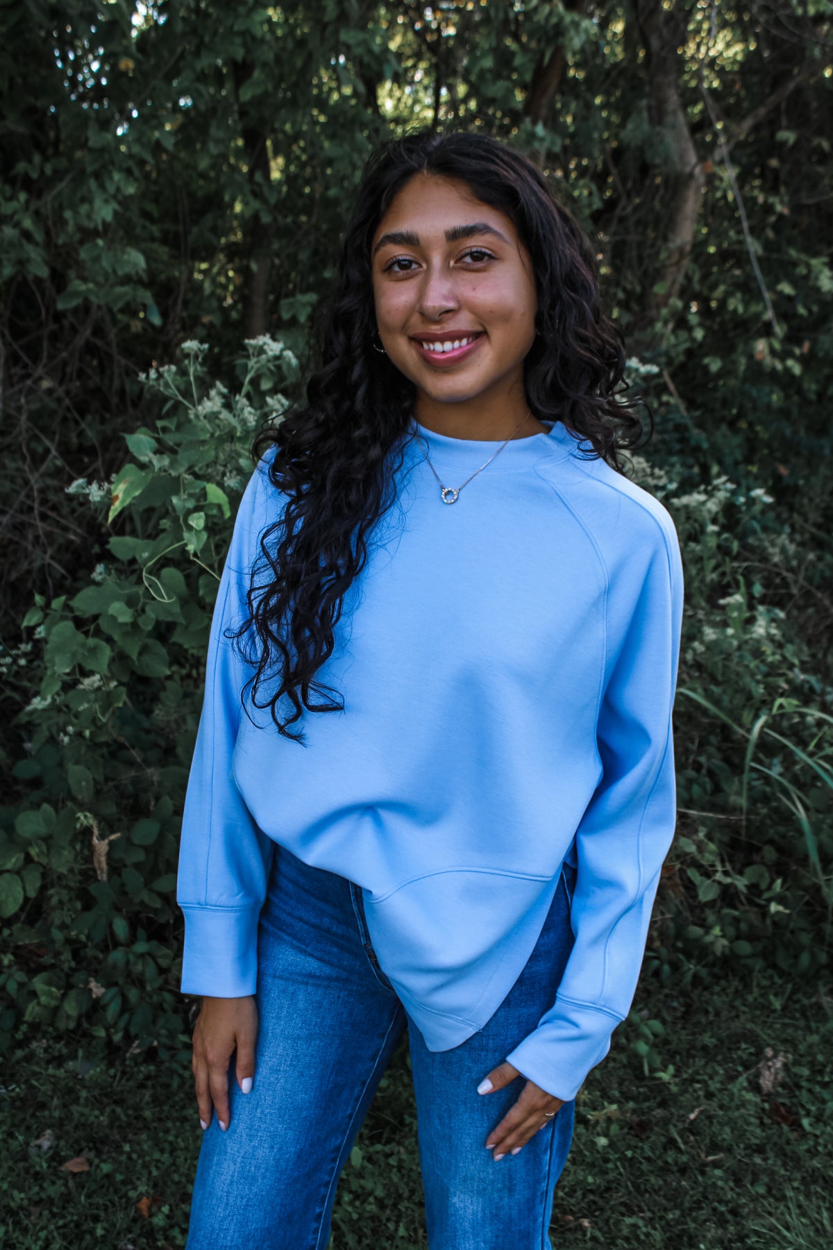 Easy Does It Pullover • Powder Blue