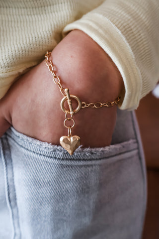 Keeper Of My Heart Toggle Bracelet