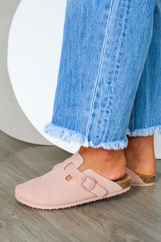 Cool & Collected Buckle Clog • Dusty Pink - FINAL SALE