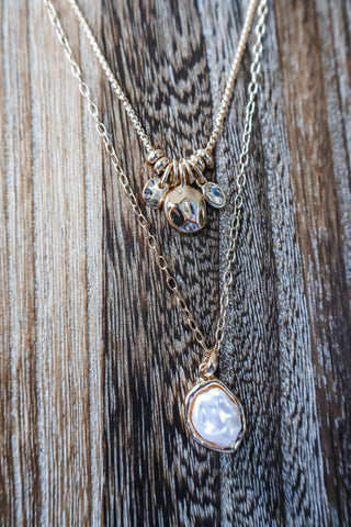 Jenna • double layered pearl necklace