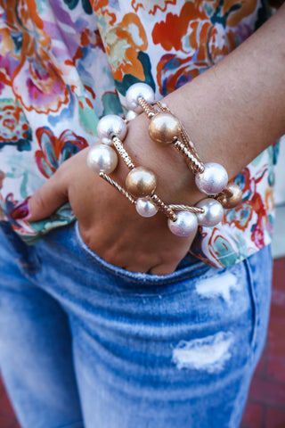 Bauble Bar Bracelet • Gold Mix