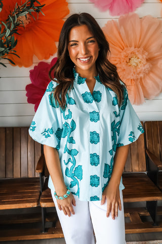 Beautiful Blossoms • Teal