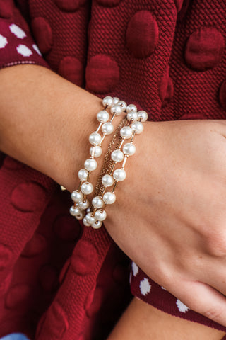 Everyday Classic Pearl Bracelet • Gold