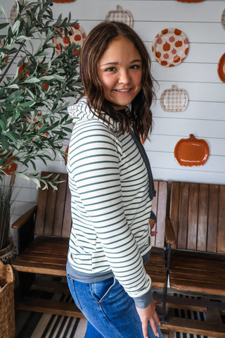 Capture The Cozy • Olive Stripe