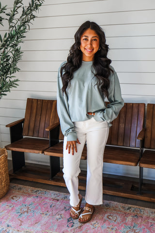 Modern Movement Crewneck• Sage