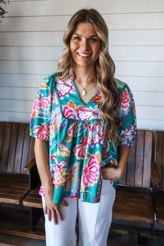 Bold In Bloom • Green Multi