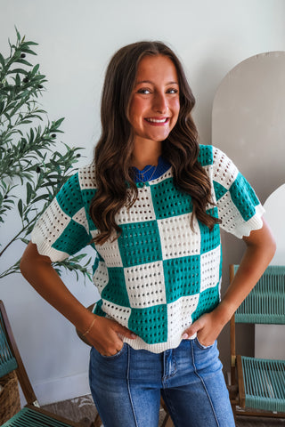 Checkmate Cutie • Green Multi