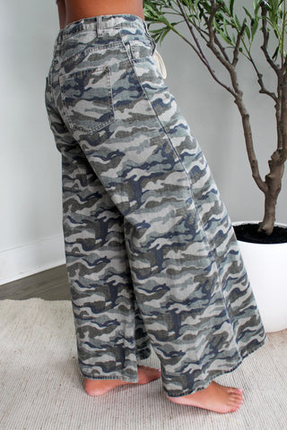 Charlie Camo Print Pants • Olive - FINAL SALE