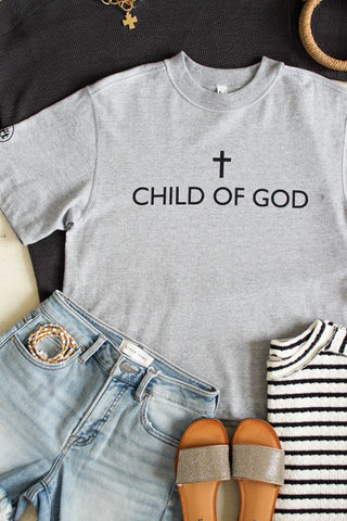 Child Of God Graphic Top • Heather Grey