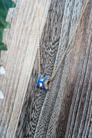 K Is For Kentucky Necklace • Gold