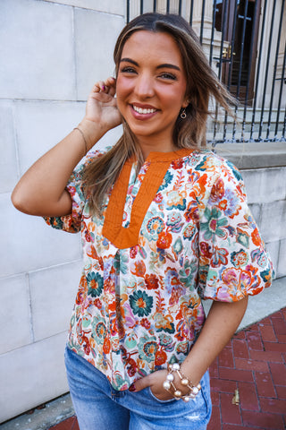 Hopeful Harvest • Orange Floral
