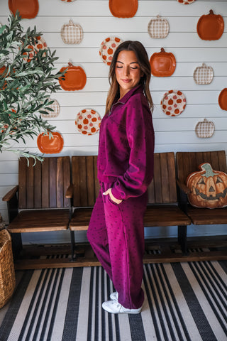 Starry Skies Pant Set • BlackBerry