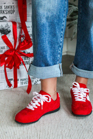 In The Lane Sneaker • Red/White